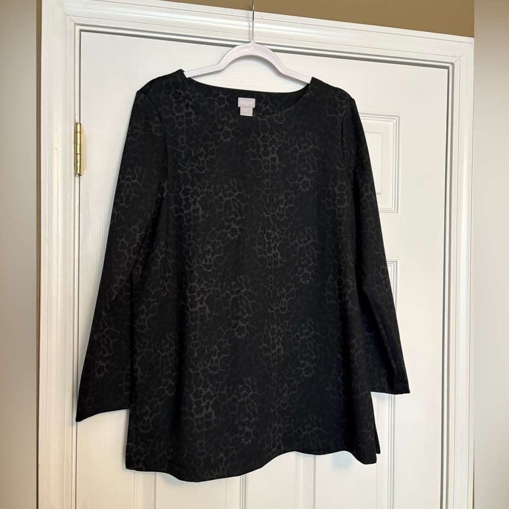 Chico's NWOT animal print tunic top